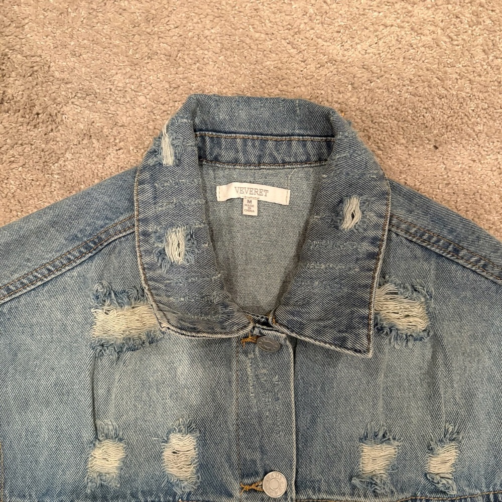 Denim Sleeveless Vest - Picture 2 of 2